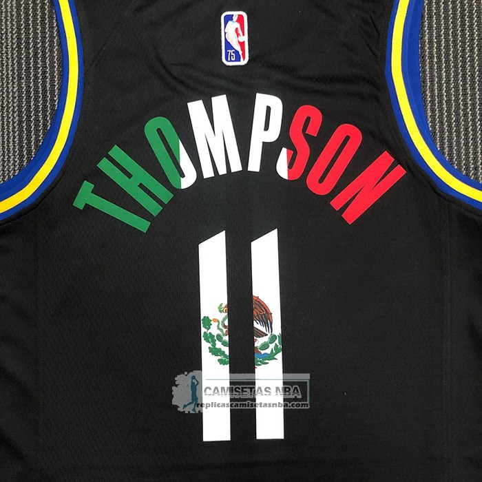 Camiseta Golden State Warriors Klay Thompson NO 11 2022 Slam Dunk Special Mexico Edition Negro